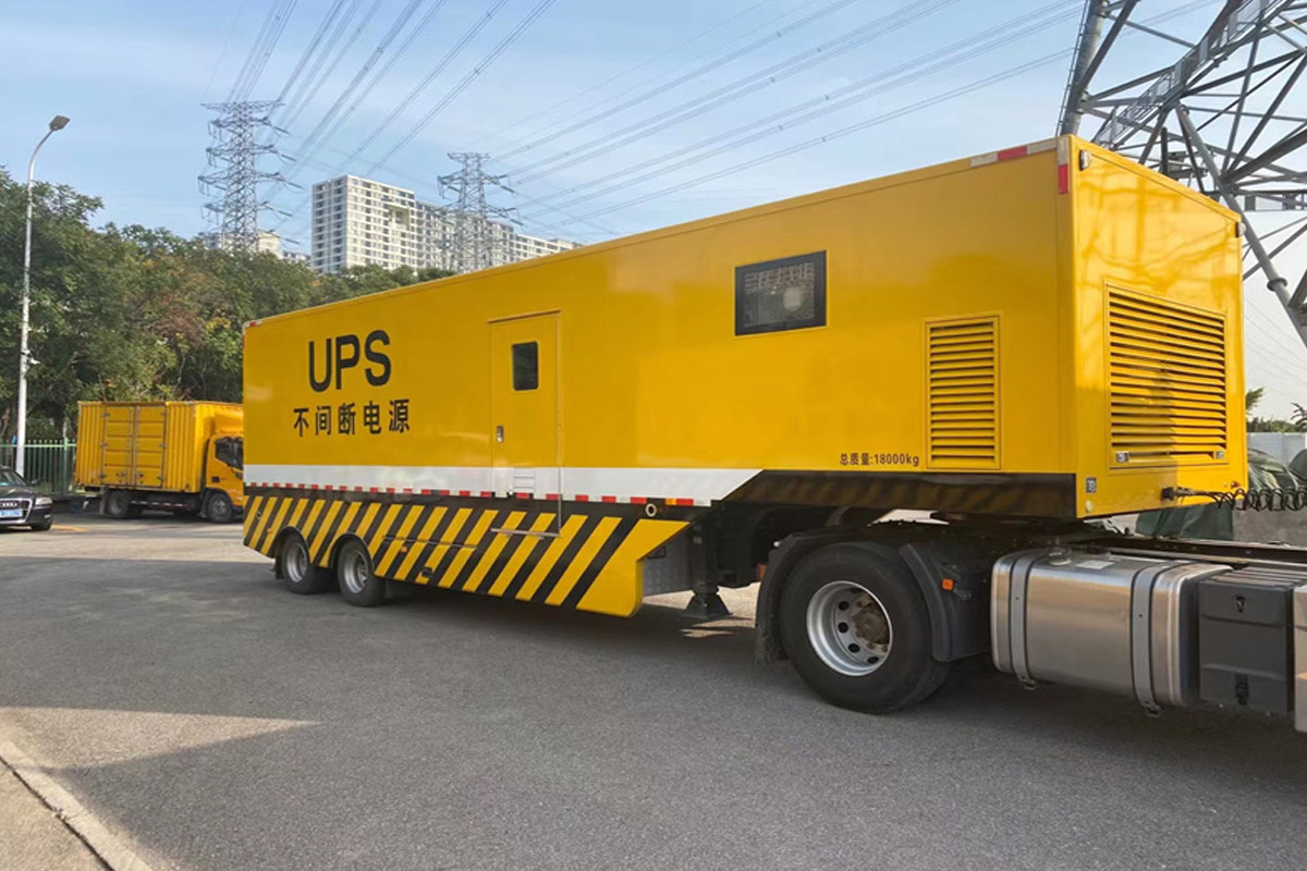 西乡发电机租赁施工现场